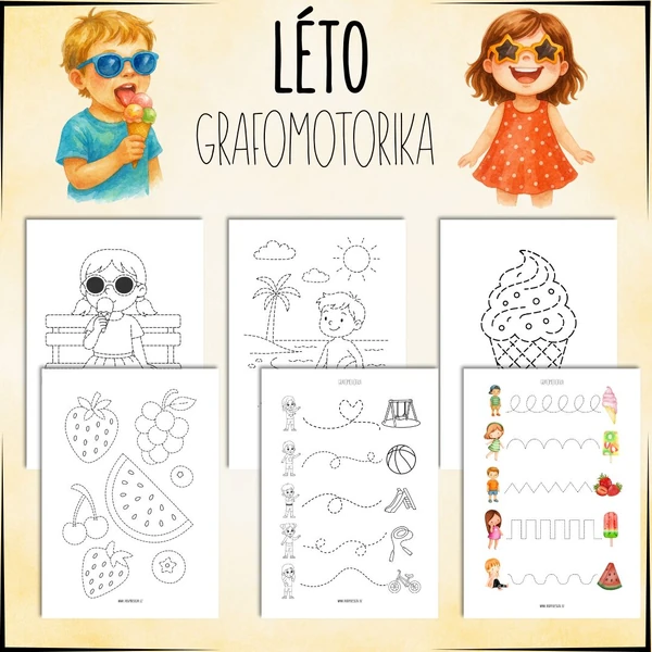 Léto - Grafomotorika