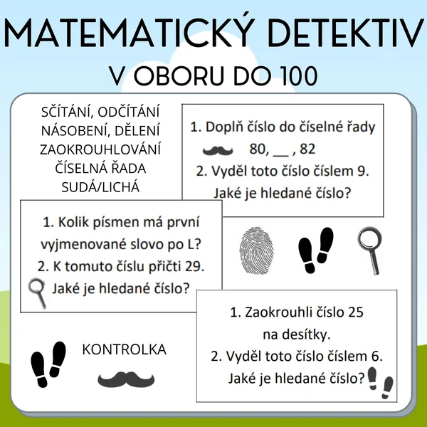 Matematický detektiv (v oboru do 100)