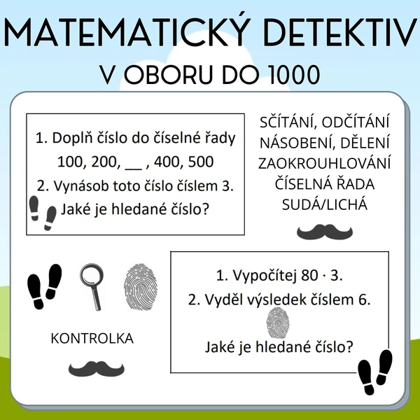 Matematický detektiv (v oboru do 1000)