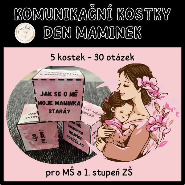 Komunikační kostky - Den maminek