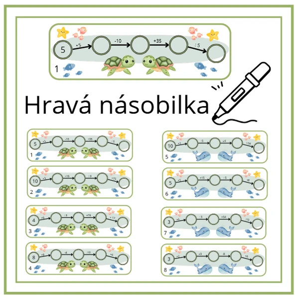 Násobilka hravě: téma moře