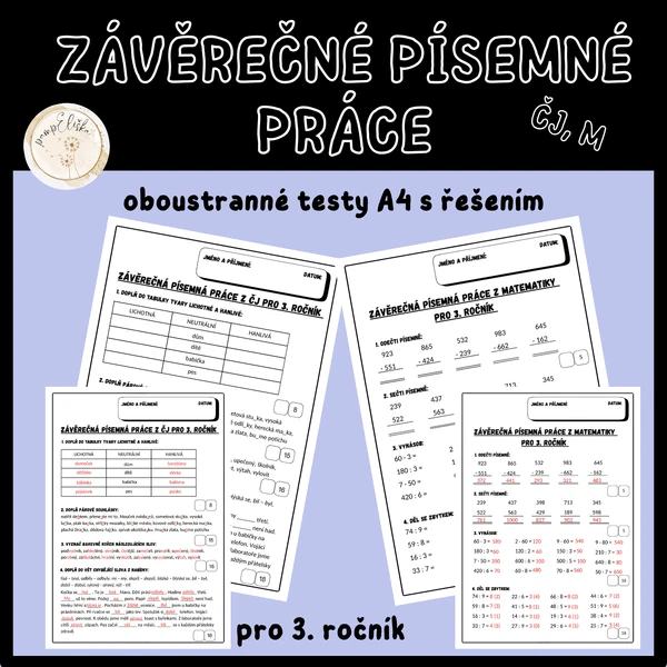 Závěrečné písemné práce pro 3. ročník