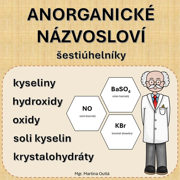 Anorganické názvosloví - šestiúhelníky