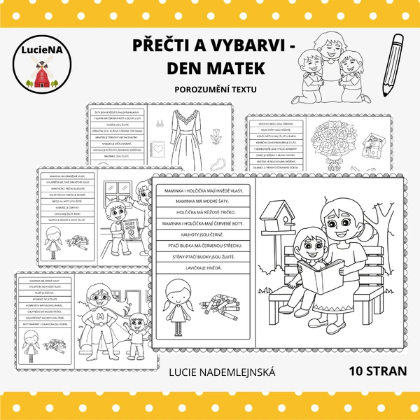 PŘEČTI A VYBARVI - DEN MATEK