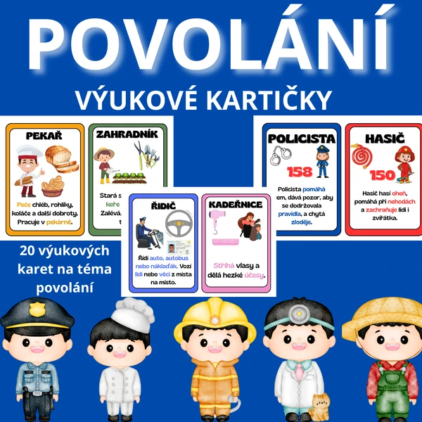 POVOLÁNÍ - výukové kartičky