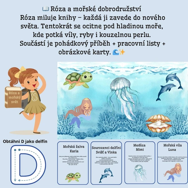 1. díl 📖 Róza a mořský svět 🧜‍♀️ 🐬 