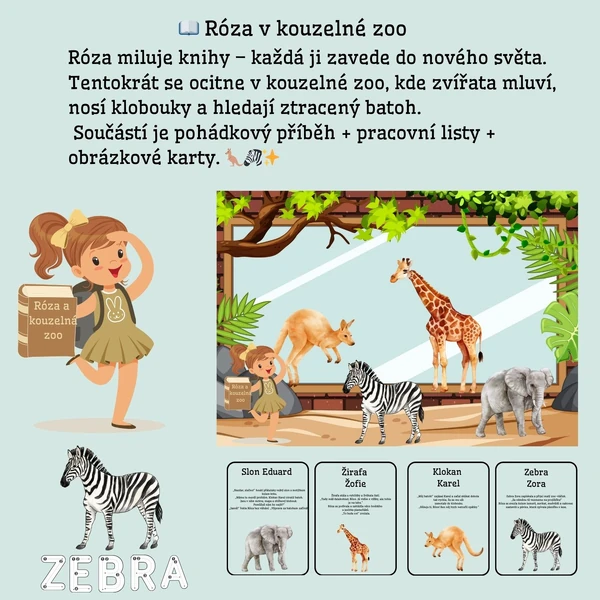 2. díl 📖 Róza v kouzelné zoo 🦘🦓🦒 