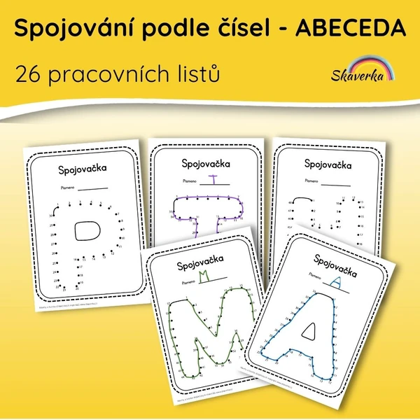 Spojování podle čísel – ABECEDA