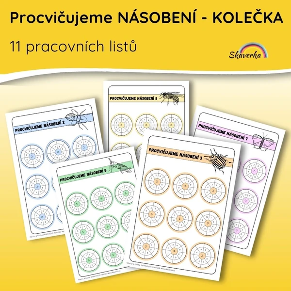 Procvičujeme násobení – kolečka