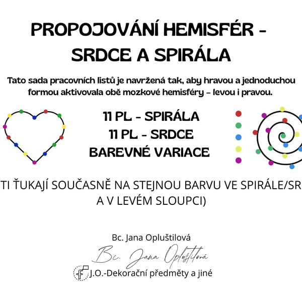 Procvičujte mozek hravě – spirála k soustředění, srdce k radosti!