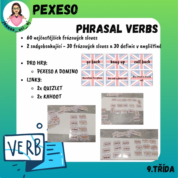 AJ - Phrasal verbs - pexeso