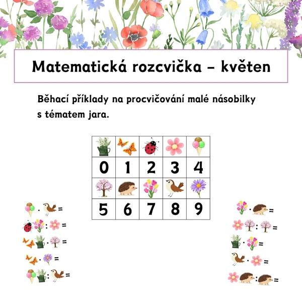 MATEMATICKÁ ROZCVIČKA - květen