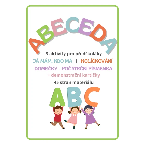 Abeceda - aktivity pro děti