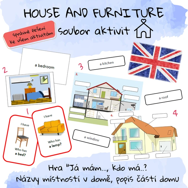 House and furniture - soubor aktivit
