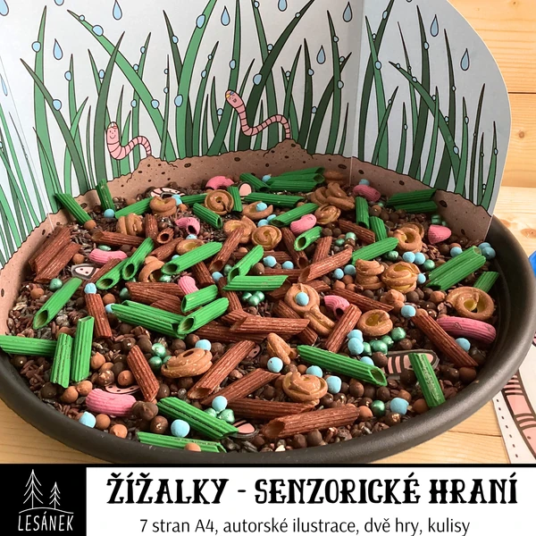 Žížalky -senzorické hraní