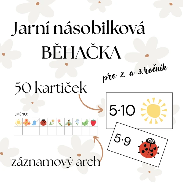 Jarní násobilková běhačka