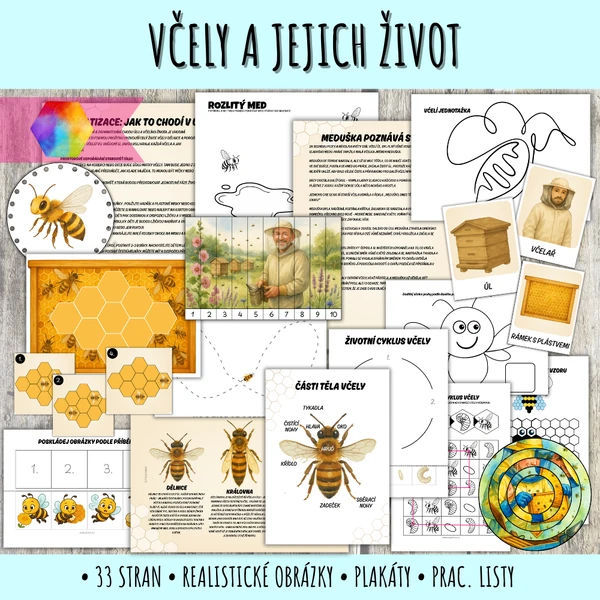 Včelí aktivity pro předškolní děti