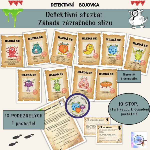 Detektivní bojovka: Záhada zázračného slizu / Pátračka příšery