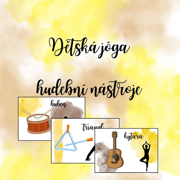 Dětská jóga - hudební nástroje 