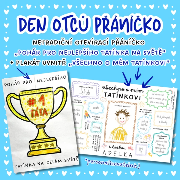 Netradiční přáníčko pro tatínky ke Dni otců