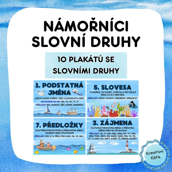 Slovní druhy - námořníci