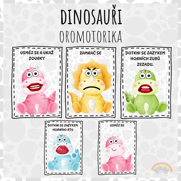 🦖Dinosauři, oromotorika🦖