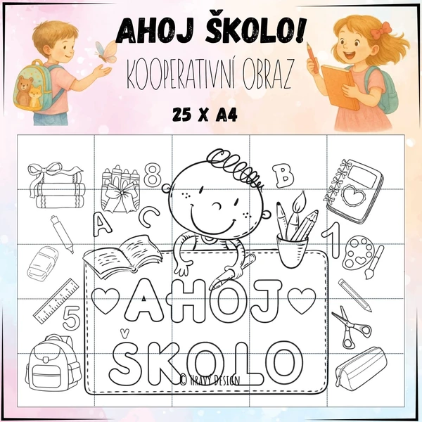 Kooperativní obraz - Ahoj školo