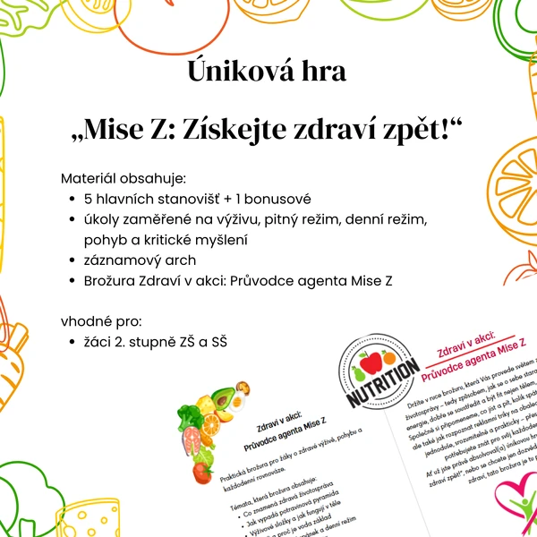 Úniková hra „Mise Z: Získejte zdraví zpět!“