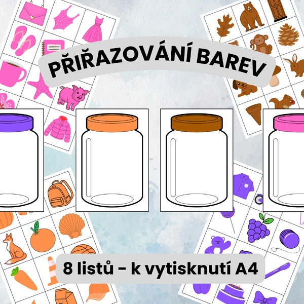 Barvy - oranžová, fialová, růžová, hnědá