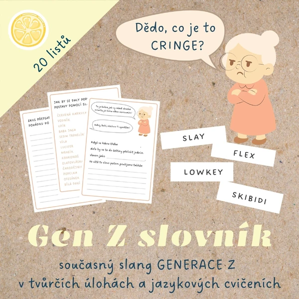 GEN Z SLOVNÍK | současný slang GENERACE Z | tvůrčí psaní a jazyková cvičení