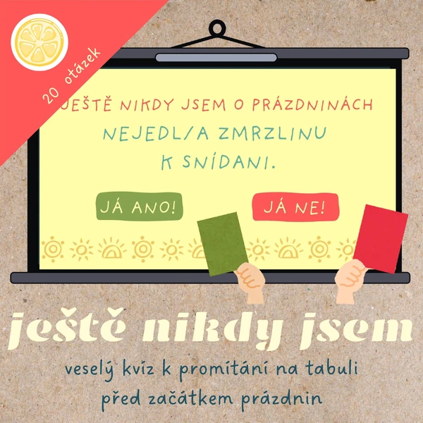 Ještě nikdy jsem... veselá prázdninová hra k promítání