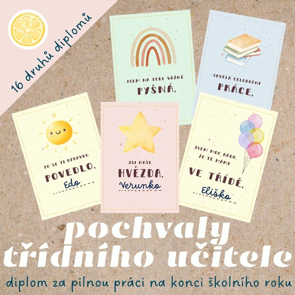 Pochvaly třídního učitele