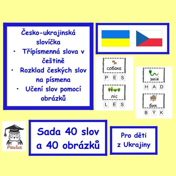 Česko-ukrajinská slovíčka aneb třípísmenná slova 