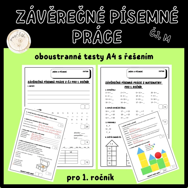 Závěrečné písemné práce pro 1. ročník