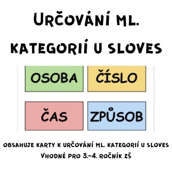 Určování mluvnických kategorií u sloves