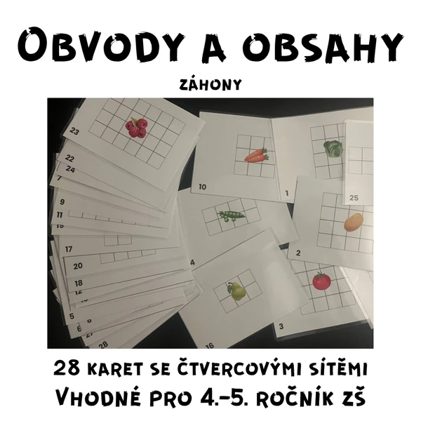 Obvody a obsahy-záhony