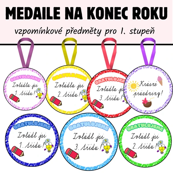 Medaile ke konci školního roku