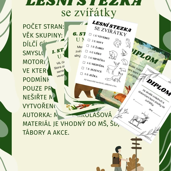 LESNÍ STEZKA se zvířátky