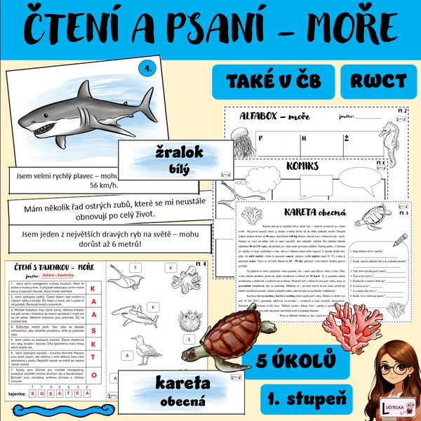 TVOŘIVÉ ČTENÍ A PSANÍ - MOŘE