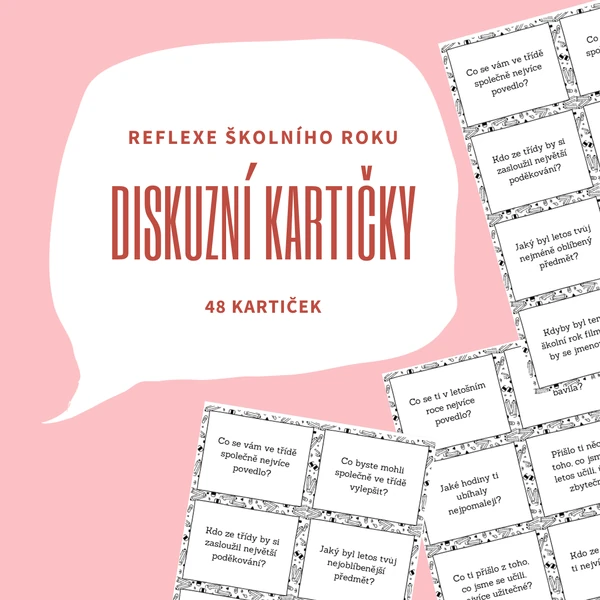 Diskuzní kartičky-reflexe školního roku 