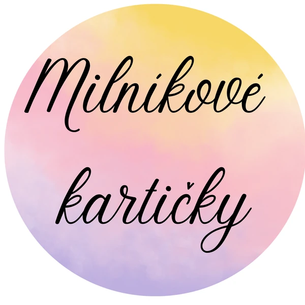 Milníkové kartičky od narození - barevné bublinky se zvířátky