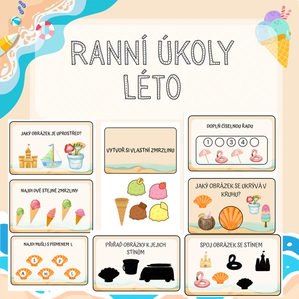 RANNÍ ÚKOLY - LÉTO