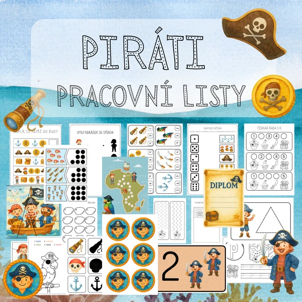 Piráti - soubor pracovních listů