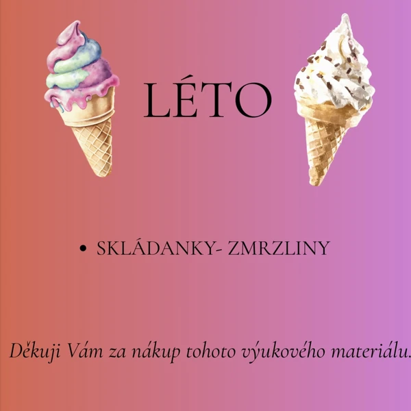 Léto -zmrzliny🍦
