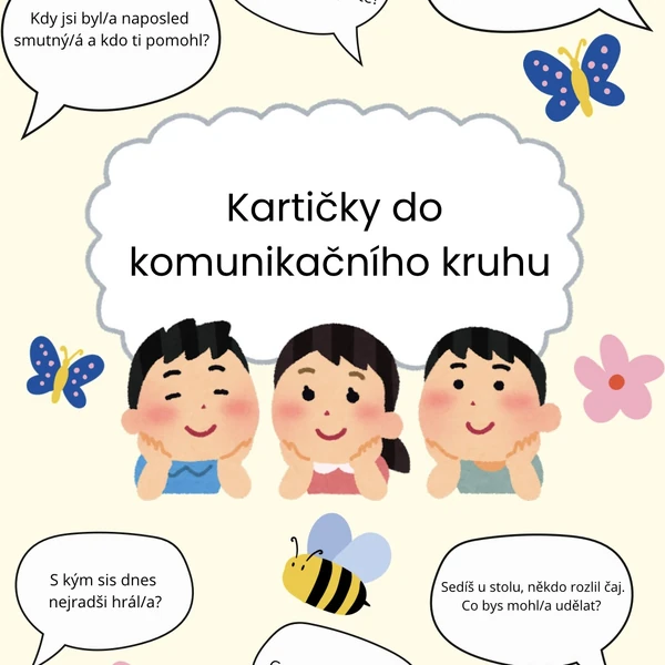 Kartičky do komunikačního kruhu 👧🏻