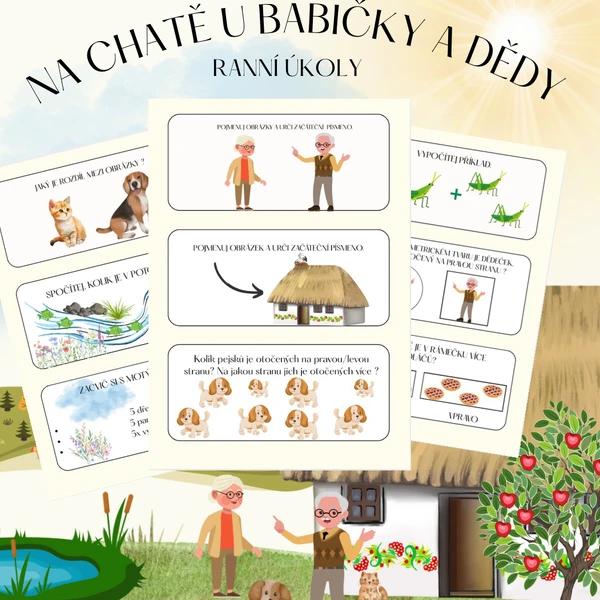 NA CHATĚ U BABIČKY A DĚDY- Ranní úkoly 👵🏼👴🏼