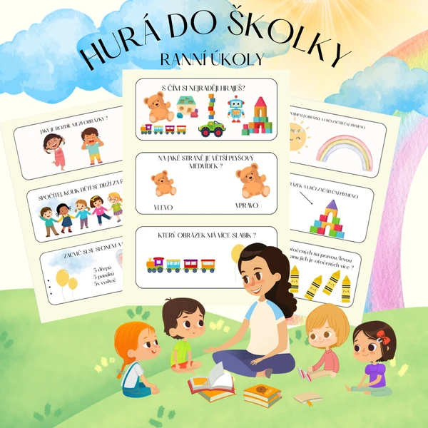 HURÁ DO ŠKOLKY - Ranní úkoly 🛝🌈🧒🏼
