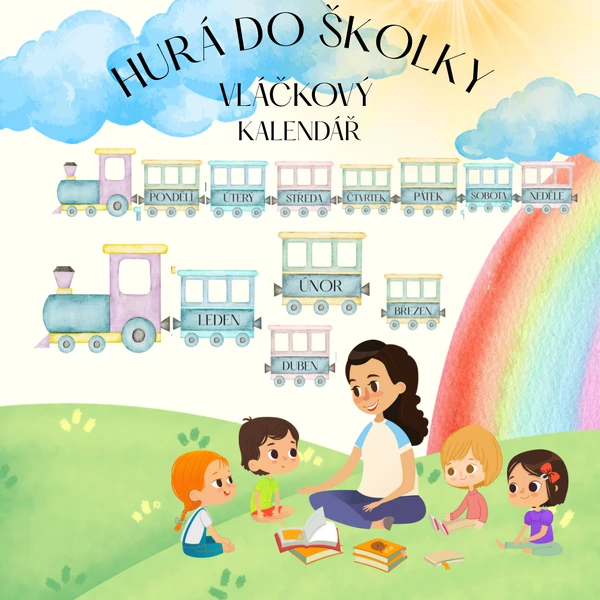 HURÁ DO ŠKOLKY- Vláčkový kalendář 🛝🧒🏼🌈
