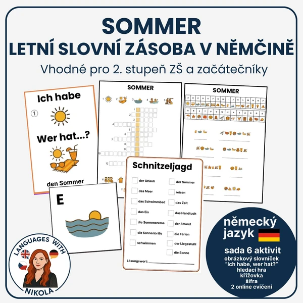 Sommer - letní slovní zásoba v němčině