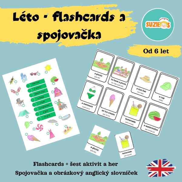 Summer - flashcards a spojovačky